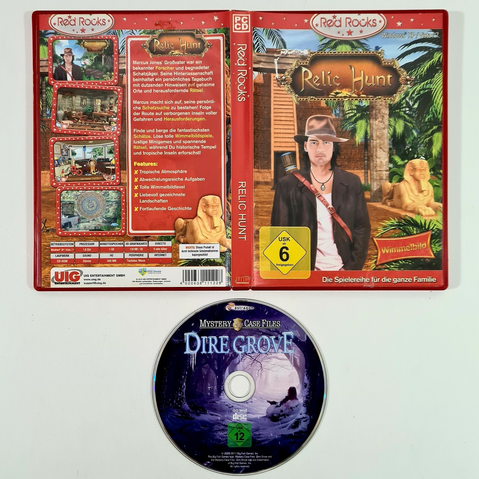 PC CD-Rom RELIC HUNT German Hidden Object Game / Puzzle / Puzzle / Treasure H...