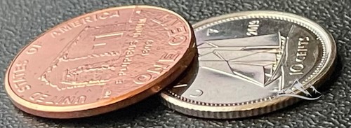 USA 1 cent coin 2009. Lincoln cent. KM#441. Birth & Childhood. Log Cabin. D - Picture 4 of 5