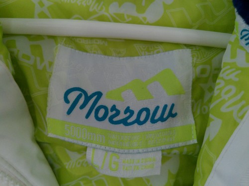 CHAQUETA SNOWBOARD MORROW Mujer 2 PC 5000mm Impermeable Blanca Talla L - Imagen 4 de 5