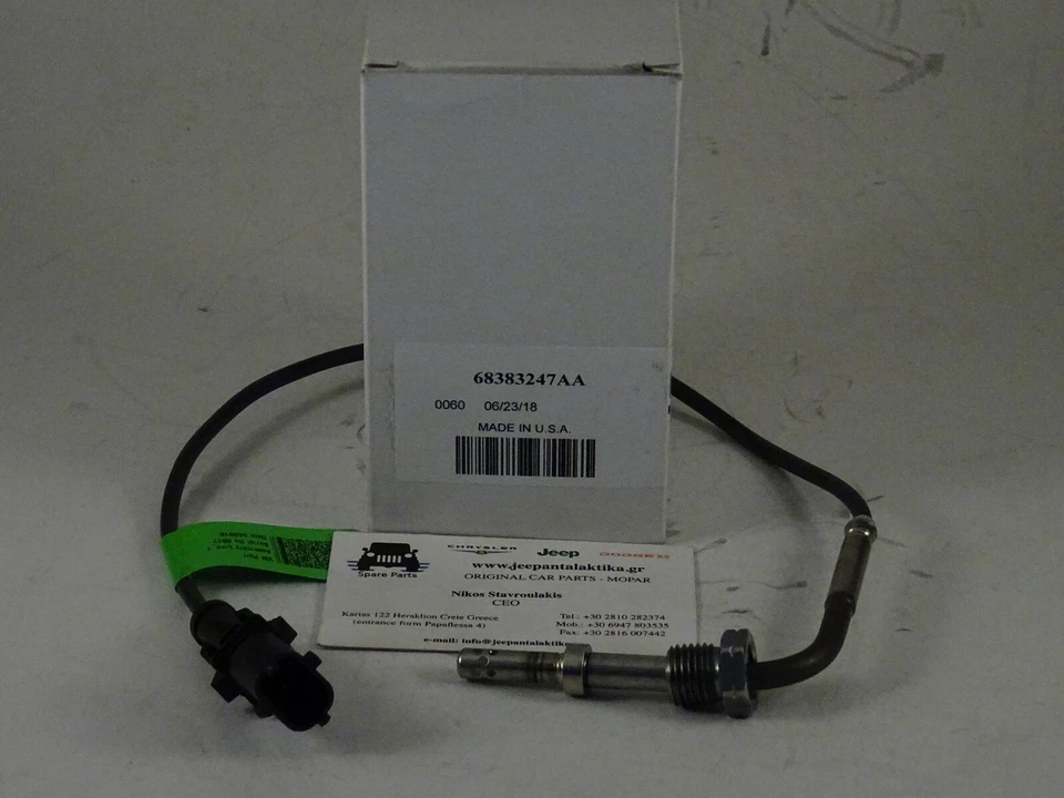 Sensor de temperatura de escape Jeep Grand Cherokee WK 11-20 68383247AA nuevo OEM Mopar Foto 2 de 4