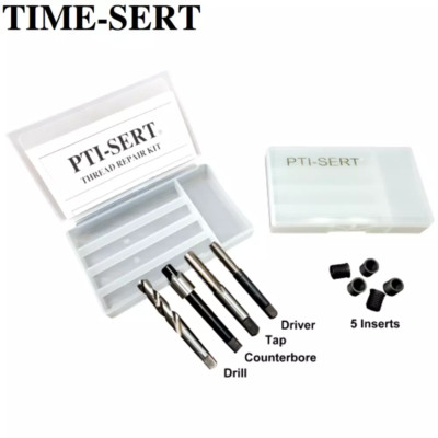 TIME-SERT  M16 x 1,5 mm Gewindereparatursatz - inkl. Gewindebohrer, Bohrer, Bohrung, 5 Einsätze