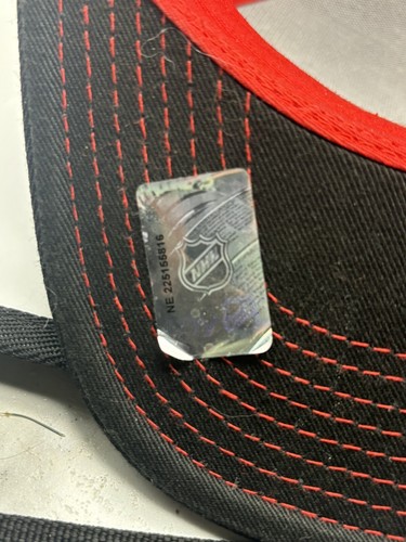 Chicago Blackhawks Reebok Druckknopflasche Rücken Verdunkelte Logo Mütze Neu ohne Etikett NHL Hockey - Bild 4 von 5