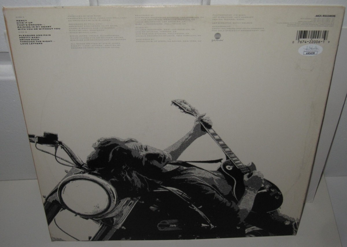 PROMO 日本盤7“STEVE JONES MERCY Sex Pistols STEVE JONES SIGNED MERCY ALBUM SEX PISTOLS ROCK AUTOGRAPH PUNK