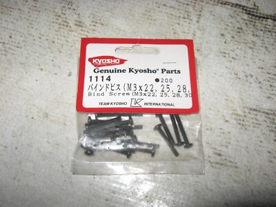 RC Kyosho M3 Mixed Bind Screw Bag Steel Black 1114