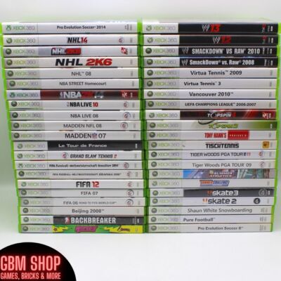 Xbox 360 Spiele | Sport und Fussballspiele Spieleauswahl Microsoft Fifa NBA NHL
