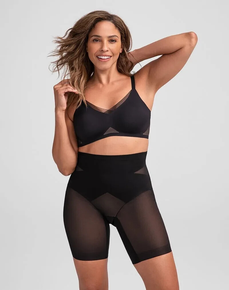 New Women's HONEYLOVE Black Runaway Mid Waist Short Size XL