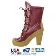 Hunter Gabby Lace-up High Heel Platform 