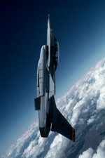 Partially Inverted General Dynamics F-16 Falcon Wall Home Decor - POSTER 20x30