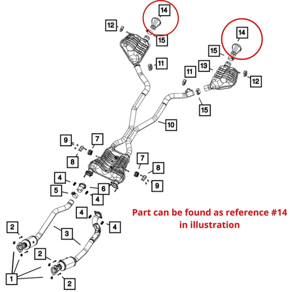 PARA JEEP GRAND CHEROKEE SRT 11-2021 SILENCIADOR NEGRO BRILLANTE PUNTA ESCAPE 1 PIEZA Foto 4 de 4