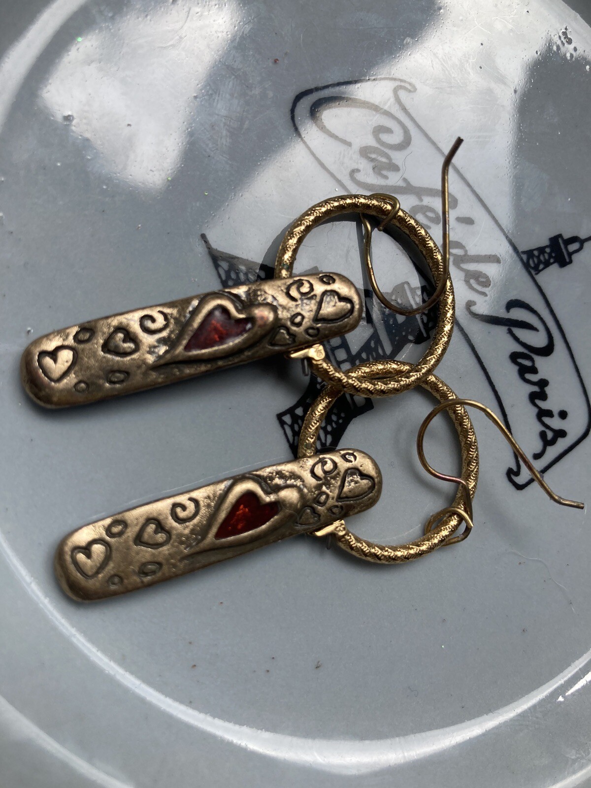 Heart Drop handmade Untested Dangle - image 4