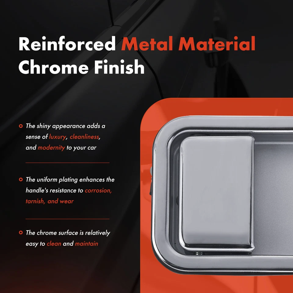 Manija de puerta exterior cromada delantera derecha para Volvo WAH 1996-2002 WC WG WH WI WX Foto 3 de 4