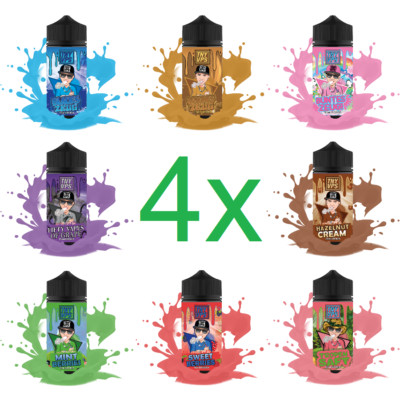 4 x Tony Vapes TNYVPS Aroma je 10ml für je 100ml E-Zigaretten E-Liquid