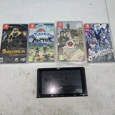 Nintendo Switch Console Only Game Bundle Humans Fall Flat Astral Chain Pokemon 