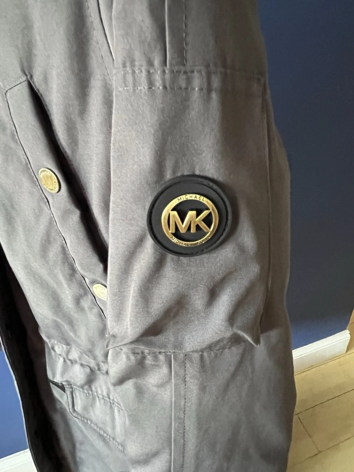 Giacca Anorak Michael Kors donna Missy piumino imbottito pelliccia sintetica cappuccio taglia XS $330