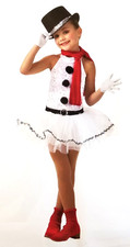 Child XS Ballet Tutu Christmas Dance Costume Snowman