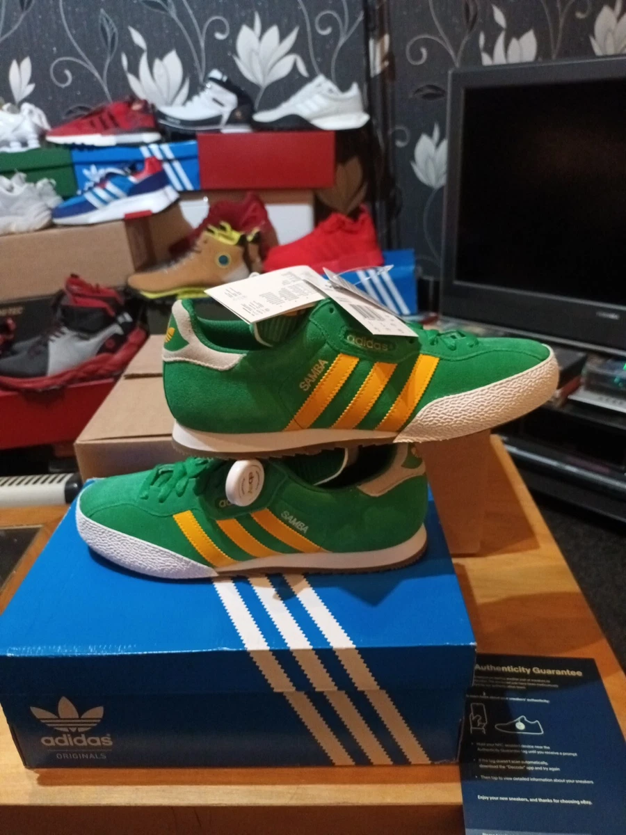 Adidas originals samba super best sale green