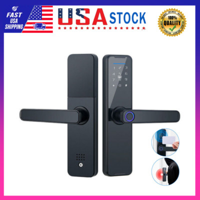 Smart Door Lock Fingerprint/IC Card/Password/APP Door Lock with 2 Key Automatic 