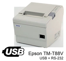 Thermal Printer POS Printer Epson TM-T88V RS-232 + USB M244A Windows 7 10 M301