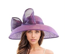Purple Violet Amethyst Kentucky Derby Hats Ascot Church Race Day Tea Garden