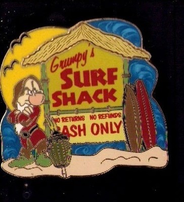 Disney Grumpy s Surf Shack Spotlight Island Style pin