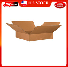 26x26x6 Flat Corrugated Boxes, Flat, 26L x 26W x 6H, Pack of 10  Shipping, P...