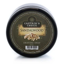 Captain's Choice Sandalwood Shaving Soap 5 oz
