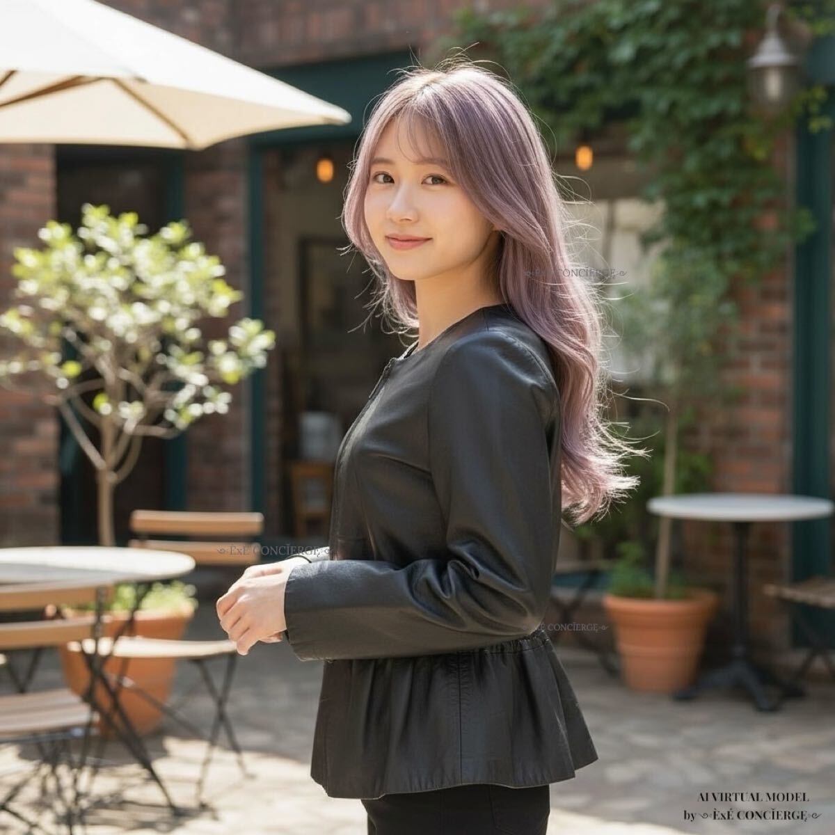 Strawberry Fields Soft Lamb Leather Collarless Zi… - image 3