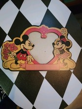 Vintage Disney Mickey and Minnie pictures frame