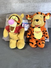 Vintage 1999 Disney Stores 8" Pooh As Tigger  Tigger As Pooh Plush Beanie NWT