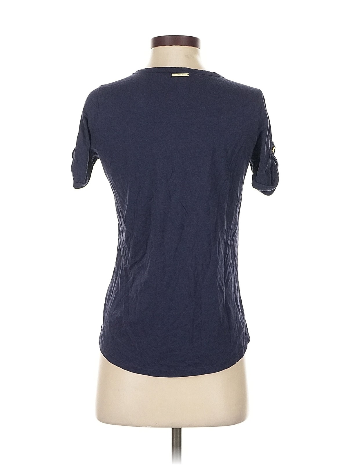 MICHAEL Michael Kors Women Blue Short Sleeve Top S thumbnail 2