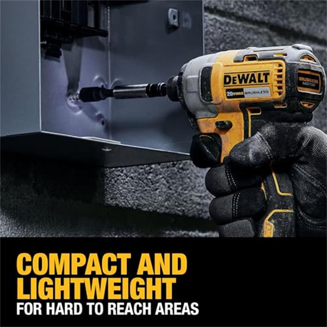 DEWALT 20V MAX XR 1/4 Inch Cordless Quiet Hydraulic Impact Driver