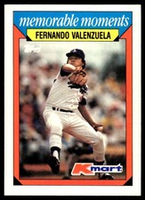Fernando Valenzuela 1988 Topps Kmart Memorable Moments #31 Dodgers MLB READ