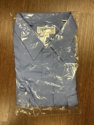 Affinity Apparel Men s (3XL) Blue Short Sleeve Security Guard Button Down Shirt