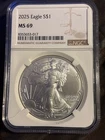 2025 American Silver Eagle - NGC MS69