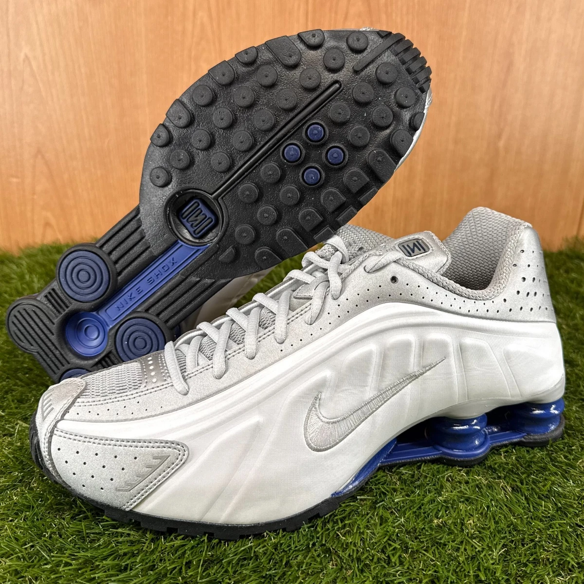 Nike Shox R4 Metallic Silver Royal for Sale | Authenticity Nike Shox R4 Metallic Silver Royal for Sale | Authenticity