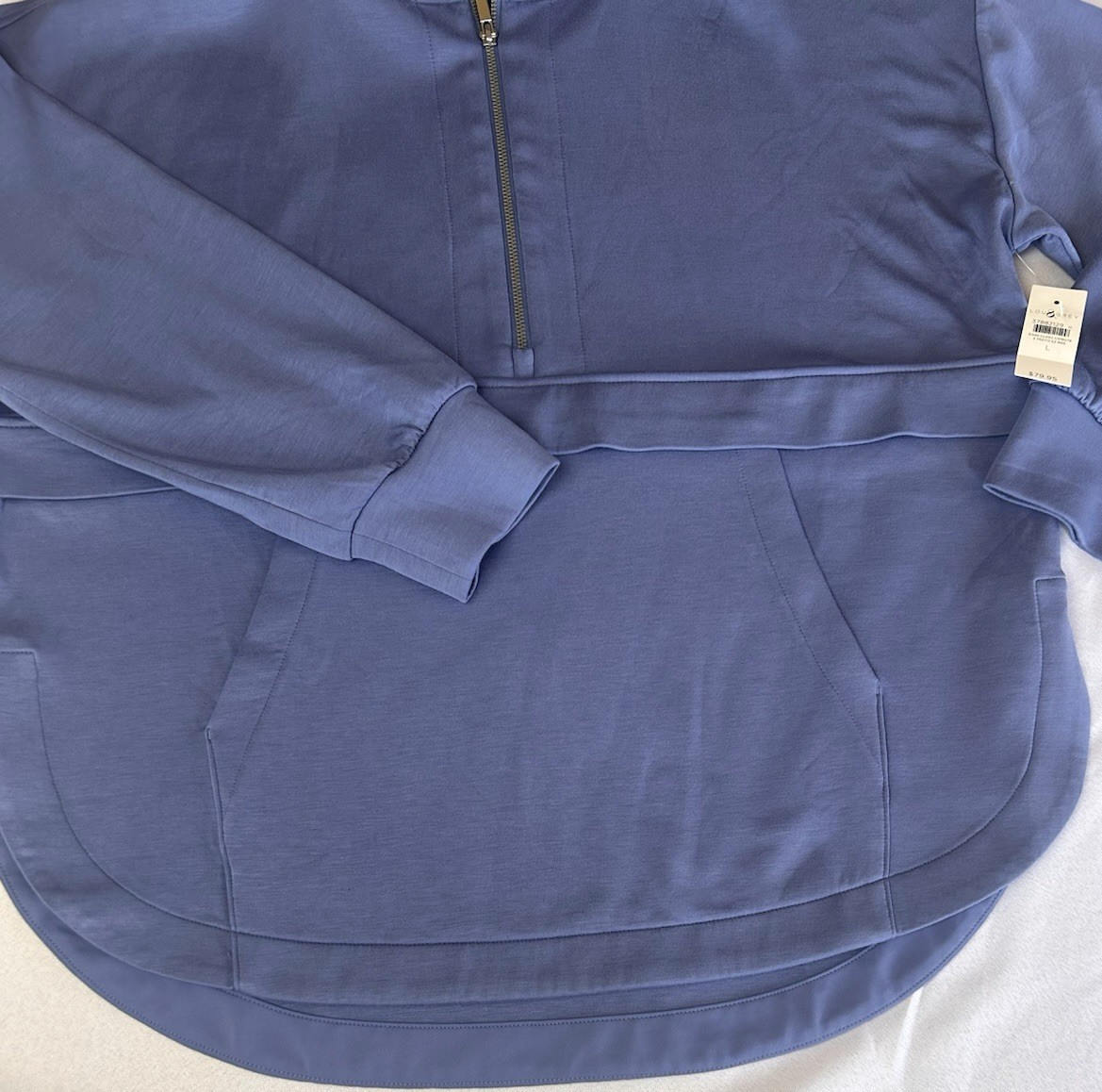 NWT Lou & Grey by Loft super soft active wear tunic style top size L