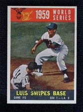 1960 Topps World Series Luis Aparicio Maury Wills #389 HOF 0i7l