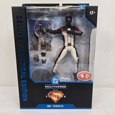 Mr. Terrific Figure Superman Multiverse Deluxe Theatrical Ed. McFarlane  See Box