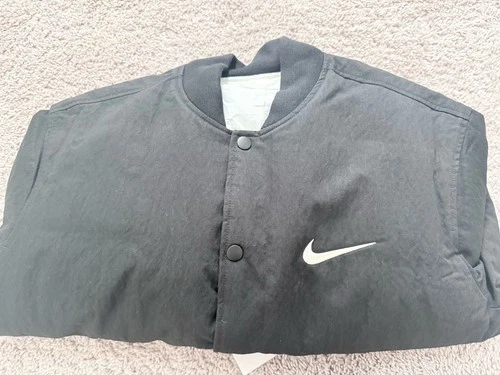 Nike X Stussy Reversible Limited Edition Black Bomber Jacket Men's S FJ9153-010 image 2