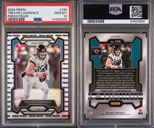 2023 Panini Prizm Trevor Lawrence Press Proof Prizm #139 Jaguars POP 2 PSA 10