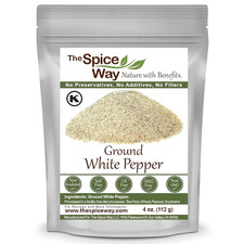 Ground White Pepper - 4 Oz Pure Pepper Powder