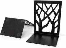 Book Ends, Metal Bookends, Bookends Heavy Duty, Shelve Ends, Decorative Tree Uni