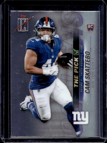 2025 Topps Signature Class Cam Skattebo The Pick RC Rookie #TP-24 Giants
