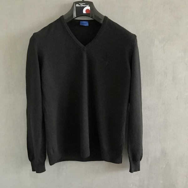 Men JOOP! Sweater Black Wool 36 / S / 44