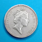 1985 United Kingdom One Pound Decimal Coin Welsh Leek Reverse KM# 935 — photo 1