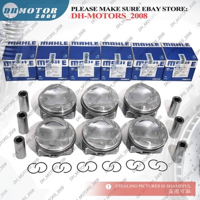 6x Pistons&Rings Set Oversized 0.5mm For Audi S5 A6 A7 Q7 A8 3.0T CRE CTD EA837