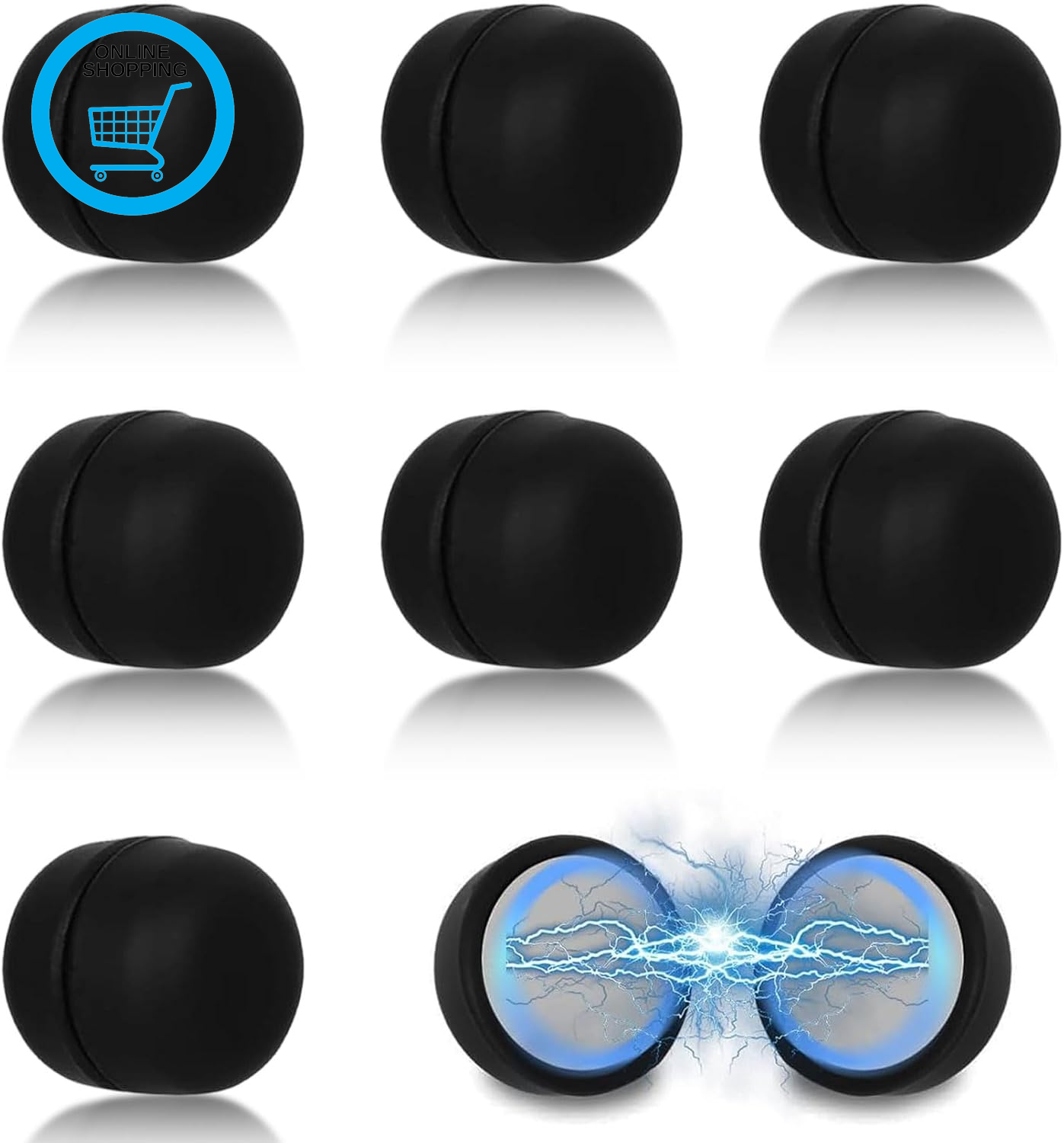 8 Pcs Hijab Magnets, Magnetic Hijab Pins Black, No Snag Hijab Magnets Pinless Br