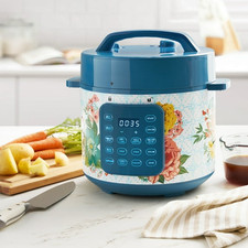 The Pioneer Woman Fancy Flourish 6-Quart Pressure Cooker
