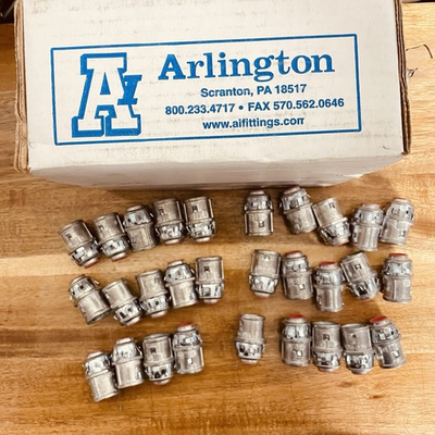 #ad #ad Lot Of 29 38AST ARLINGTON SNAP2 IT 3 8 INCH CONDUIT CABLE CONNECTOR $31.95