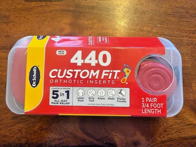 Dr. Scholls CF 440 Custom Fit Orthotic Inserts - Red New Sealed